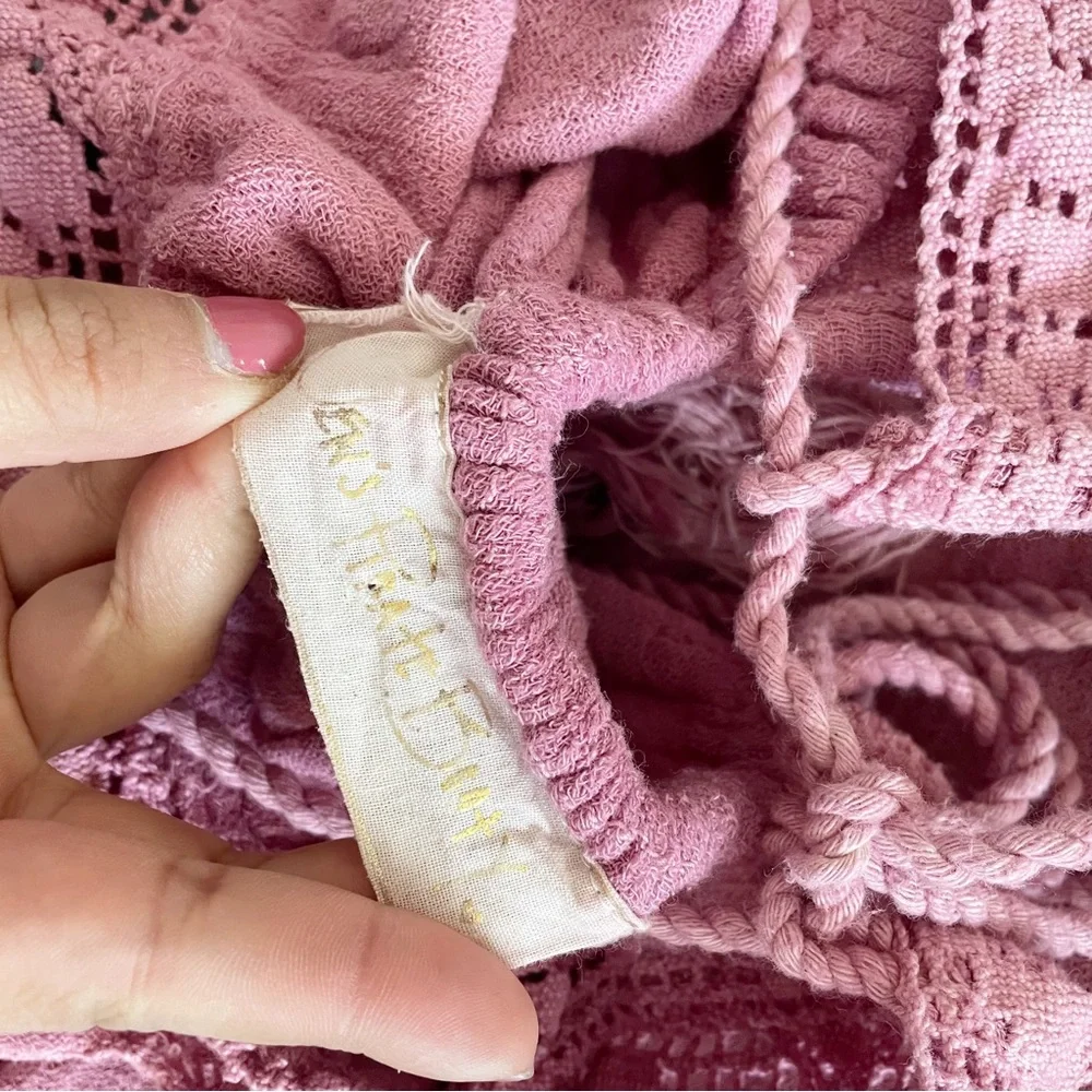 Jen's Pirate Booty Mauve Crochet Babydoll Tunic - Picture 7 of 8